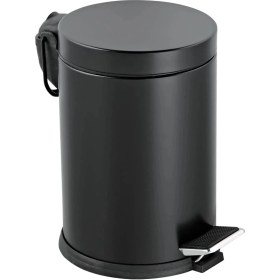 Resim Karokstore Eko Serisi 3 Litre Hacimli Paslanmaz Banyo-Mutfak Pedallı Çöp Kovası Siyah 