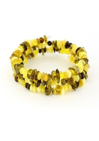 Resim Kehribar Bileklik Amorf Tasarım Ambergold Blk23-127 Çok Renkli 