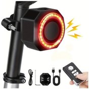 Resim Xuweiwei 1pc Kablosuz Bisiklet Alarmı Şarj Edilebilir Lityum Polimer Pil 8 Uzaktan Kumandalı 110db Siren Ayarlanabilir Ses Mtb Ebike E-scooter İçin 