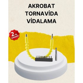 Resim Alvo Store Buğz Akrobat Vidalama Uç Seti 12 Parça Profesyonel Dar Alan Kullanım 