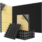 Resim Gorgeous 24'lü Paket Kendinden Yapışkanlı Yumurta Kasası Ses Geçirmez Köpük Paneller 2X12X12 Inç, Ev ve Stüdyolar Için Akustik Köpük (Yurt Dışından) 