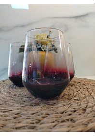 Resim Md Lora Meşrubat Bardağı Bordo Bordo 