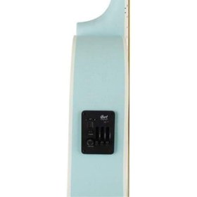 Resim Cort Jade Classic SKOP Akustik Gitar - Sky Blue (Orta Seviye) | Retro Tasarım, İnci Kaplama Başlık ve Koruyucu, Open Pore Mat Bitiş ve Parlak Sky Blue Rengi 