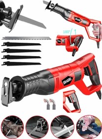 Resim Dragro GRZ-tlk9000 Kırmızı 5 Uç 9000 Sjs 6 Kademe Devir Ayarli Bakir Sargili Beton Tuğla Kemik Kesme Tilki Kuyruğu 