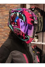 Resim DeadG Spectre Legend Pink Siyah-Yeşil-Pembe Kask 