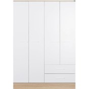 Resim Adore Base Genç Odası 4 Kapılı İkili Çekmeceli Gardırop (GRD-842-MB-3) 