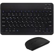 Resim Youmex Almanca Desteği 3 Sisteme Geçişli Bluetooth Klavye Mouse Seti - Telefon, Tablet, İpad Evrensel Kablosuz Taşınabilir Diğer 