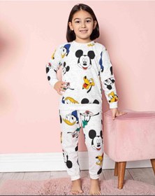 Resim Tarz Moda Çocuk Mickey Mouse Pijama Takım 