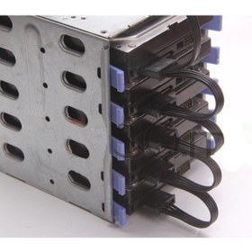 Resim Molex Ide To 5X 15 Pin Sata Power Psu Sata Çevirici Kablo 