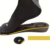 Resim ROORUNS Spor Boyu Arttırıcı Tabanlık, Ark Destek, EVA Malzeme, El Yıkamalı, Tam Uzunluk Ayakkabı İç Lastiği - Erkek ve Kadınlar İçin İdeal - Noel, Cadılar Bayramı, Yılbaşı, Şükran Günü Hediyeleri İçin Uygun 