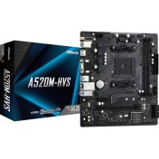 Resim Asrock A520M Hvs Socket Am4, Ddr4 4733+MHZ(O.C.), M.2, USB 3.2, Hdmı,vga Matx A520 Anakart (ASRA520M-HVS) 