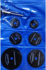 Resim OEM 7 Parça Çelik Freze-dramell-gravür Makinesi Testere Seti 