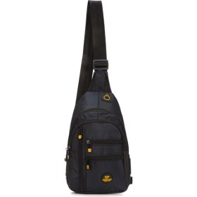 Resim Unisex Su Geçirmez Kulaklık USB Çıkışlı Çapraz Askılı Çanta Bel Omuz ve Göğüs Çanta Günlük Bodybag 