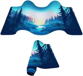 Resim Porge Gaming Mouse Pad 90x40 Mouse Pad XXL Büyük Oyuncu Ofis Mause Pad Mousepad (Mavi, 90x40 cm) 