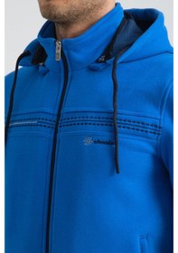 Resim Shooter Sportswear Shooter Erkek Premium Kışlık Eşofman Takımı Regular Kapüşonlu Saks Mavi 