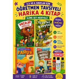 Resim Timaş Çocuk Timaş 2,3. ve 4.sınıflar Için Öğretmen Tavsiyeli Harika 4 Kitap (Slime Set Hediyeli) 