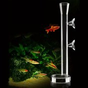 Resim Akvaryum Ekipmanı Cam Besleme Tüpü Kristal Karides Besleme Tepsisi, Bitkili Tanklar İçin Cam Besleme Tüpü, Cam Besleme Kupası Besleme Tepsisi, Pil Olmadan 