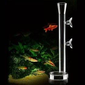 Resim Akvaryum Ekipmanı Cam Besleme Tüpü Kristal Karides Besleme Tepsisi, Bitkili Tanklar İçin Cam Besleme Tüpü, Cam Besleme Kupası Besleme Tepsisi, Pil Olmadan 