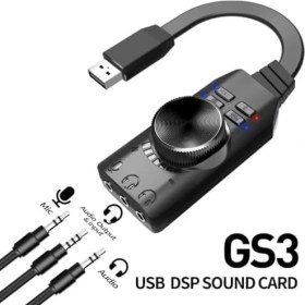Resim Ala Store Plus Px-Gs3 Plextone Gs3 Mark Iı Sanal Gaming 7.1 Kanal USB Ses Kartı, Gaming Ses Kartı Pubg ve Lol Ses Efektleri Dahil, Mikrofon ve 3.5mm Çift Kulaklık Ses Jakı Ses Kartı Dönüştürücü 