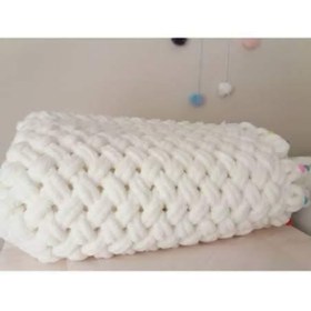 Resim Tonfty Alize Puffy El Örgü Bebek Battaniyesi Kb11123 