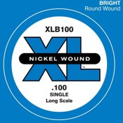 Resim D'Addario XLB100 Nickel Wound Tek Bas Gitar Teli (100) 