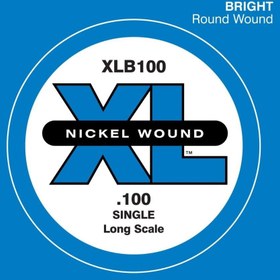 Resim D'Addario XLB100 Nickel Wound Tek Bas Gitar Teli (100) 