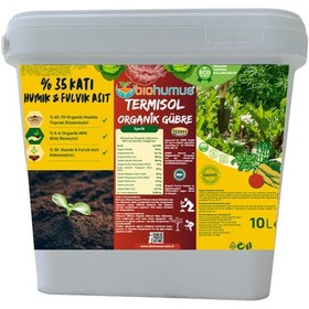 Resim Humik Fulvik Asit, Biohumus Organik Gübre, 10 Litre 