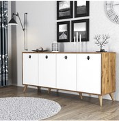 Resim Mezza 1612 Elite 180 Cm Modern Konsol Amalfi-Beyaz 