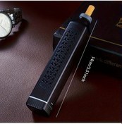 Resim Gateesat Siyah Kapaklı Seyahat Araç Oto Küllüğü Pratik Temizlenebilir Metal Kompakt 