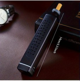 Resim Gateesat Siyah Kapaklı Seyahat Araç Oto Küllüğü Pratik Temizlenebilir Metal Kompakt 