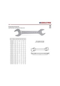 Resim İzeltaş Çatal İki Ağız Anahtar 41 x 46 0100 01 4146 