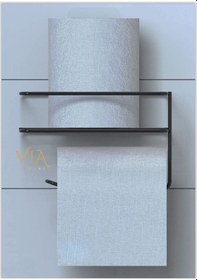 Resim Yapışkanlı Raflı Siyah Tuvalet Kağıdı Tutacağı Askısı Metal Tuvalet Kağıtlık Wc Raf Siyah 