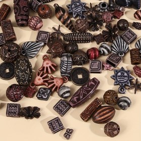 Resim 50 adet/lot Karışık Rastgele Stil Vintage Düzensiz Yaratıcı Şanslar Akrilik Gevşek Boncuklar Takı Yapımı DIY Kolye Bileklik El Yapımı Sanat ve El Sanatları Malzemeleri 