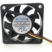 Resim Runda 60X60X15Mm 12V 0.23A 5000Rpm Kare Fan 
