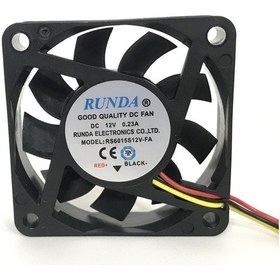 Resim Runda 60X60X15Mm 12V 0.23A 5000Rpm Kare Fan 