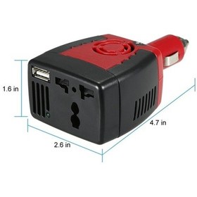 Resim Pazly 150w 12v Dc - 110v Ac Otomatik Voltaj Çevirici Dönüştürücü K17618 