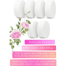 Resim Vcalla 6 Adet Gül Esanslı Nem Alıcı Tablet 500 gr | Küf ve Rutubet Giderici | Ev ve Ofis 