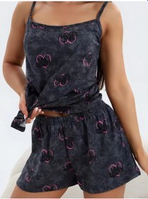 Resim Taıv Kadın Pijaması, Örgü Şortlu, Ev Kıyafeti. 264719285 Grafit 