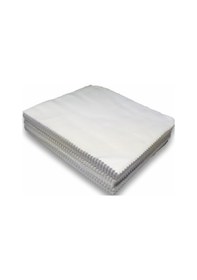Resim 100 Adet Beyaz Renk Mikrofiber Gözlük Temizleme Bezi 