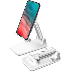 Resim Metal Yüksekliği Ayarlanabilir Telefon Tutucu Standı Katlanabilir Yüksek Telefon Tutucu Laboratuvar Araştırma İnceleme 