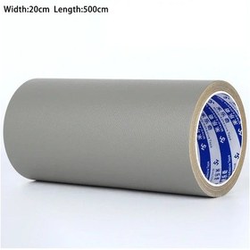 Resim Kendinden Yapışkanlı Deri Tamir Bandı Kanepe Araba Koltuğu Çanta Ceket Mobilya Grey 20cm X 500cm 