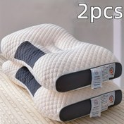 Resim Derin Uyku İçin Tasarlanmış 2'li Yastık Seti, Boyun Destekli ve Her İki Yan ve Sırt Üstü Yatan İçin Uygun. Makinede Yıkanabilir, Dayanıklı Polyester İç Dolgulu ve Tüm Mevsimlere Uygun. 