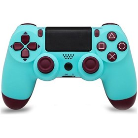 Resim Konesam Ps4 Kablosuz Oyun Kumandası 6 Eksenli Jiroskop, Led Aydınlatmalı, Uzun Süreli Rahat Kullanım, Çilek Mavisi 