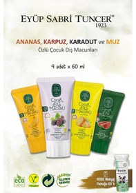 Resim Eyüp Sabri Tuncer 4'lü Set Çocuk Diş Macunları 60 Ml, Rosie Hediye 