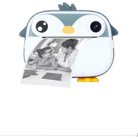 Resim Laxsam Penguin Mini 1080P Anında Baskı Dijital Fotoğraf Video Kaydedici Kamera 