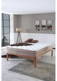 Resim Nilüfer Gizli Pedli Ful Ortopedik Yatak Tek Kişilik BEYAZ 