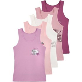 Resim 5'li Kız Çocuk Atlet 4971pb48 Fujya 