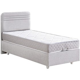 Resim Mila Tek Kişilik Baza Başlık Orthosoft Yatak Seti - Açık Gri 120 x 200 