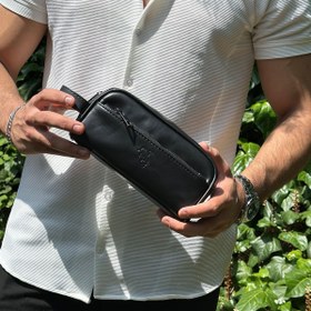 Resim Polo Air Erkek El Çantası Cüzdan Kemer Kartlık Parfüm Set Siyah Renk PN-30-S 