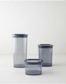 Resim Jade Plastik 3'lü Kavanoz 700 Ml 1,4 L 2 L Füme Füme 